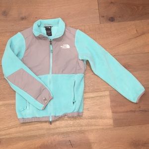 The North Face mint blue denali jacket